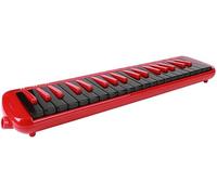 Roll Up Piano, 37 Keys Piano-Style with Key Stickers Double Mouthpieces Tubes Carrying Case Gift for Beginners Adults(B)