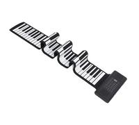 Roll Up Piano 88 Keys Portable Foldable Keyboard | Flexible Silicone Design with LED Display MIDI Output | 128 Tones Rhythms & Demo Songs for Beginners Kids Adults