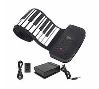 Roll Up Piano, Rollup Piano Silicone 88 Keys Keyboards Rollup Keys Hand Roll Educational Gifts for Girl Boys Kids (88 keys English