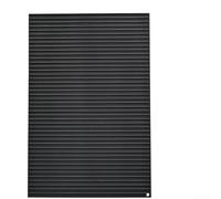 Roll-Up Silic1 Placemat with Drainage Grooves, Non-Slip Heat Resistant Kitchen Drying Mat & Trivet for Countertop, 45x30cm(black)