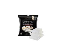Roll Up Storage Bags - Variety Pack of 6 | 2 Large, 2 Medium & 2 Small | No Pump or Vacuum Strong & Premium Roll-Up Bags | 80% More Home Wardrobe