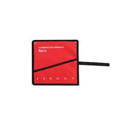 Roll Up Tool Bag Multi-Pocket Travel Wrench Roll Up Pouch Multi-Purpose Oxford Cloth Tool Roll Organize for Spanner Plier 6 Pockets Red