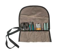 Roll Up Tool Bag, Tools Roll Organizer, 12.99x10.63 Inches Canvas Quick-Access Holder, Plumber Carpenter Storage Wrap for Camping, Fishing, Crafting, Welding, Home Projects