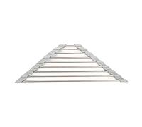 Roll Up Triangle Dish Drying Rack for Sink Corner Over the Sink Caddy Sponge Holder Foldable Stainless Steel Drainer sink roll up drying rack large