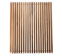 Roll Up Wooden Drying Rack Over The Sink Kitchen, Cover Sink Dry Dishes Bowl Spoon Quickly, Aesthetics and Finishes Coating, Neat Design Stain-Resistant Easy to Dry (Square bars)