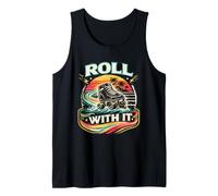 Roll with It Skating Derby Quad Disco Skates Skater Tank Top