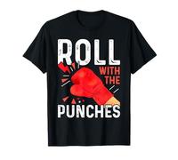 Roll With The Punches Funny Boxing Coach Training Gift T-Shirt
