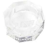 Roll With Us Depot RAW Crystal Glass Ashtray, Crystal Glass, Transparent, M
