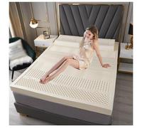Rollable Floor Mattress Frame Bedding Sleeping Pad Base Breathable Bed Plate for Bedroom Folding，100% Natural Latex Mattress - Soft & Comfortable, 5cm Thickness, 140x200cm (55x79in), Massage