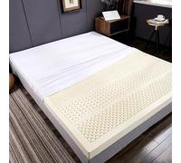 Rollable Floor Mattress Frame Bedding Sleeping Pad Base Breathable Bed Plate for Bedroom Folding，Natural Latex Mattress100% Organic Latex 7 Zone Support Soft & Comfortable Breathable Honeyco