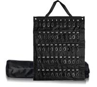 Rollable Key Case Portable Roll-Up Key Organizer with 50 Key Positions for Car Sales Real Estate Hotel Management