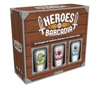 Rollacrit, Heroes of Barcadia, German version, fun party game for 2-6 adults aged 18 and up, board game with 30-90 playing time per game