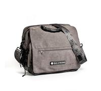 Rollacrit Messenger Bag of Holding RPG Messenger Bag - Durable Game Organizer for Dice, Books, Miniatures, Laptops, Board Games & Accessories - For Gamers, Working Professionals & Students, Grey