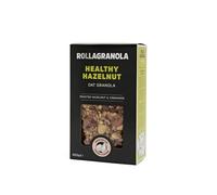 Rollagranola - Healthy Hazelnut 400g Pack. 100% Natural, Made With Gluten Free Oats And Cinnamon. Suitable For A Vegan Diet With No Added Sugar. Handcrafted In The UK - 400g Pack