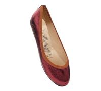 Rollasole Ballet Pumps - Ruby Red - Folding Flat Shoes for Women - Stylish Foldable Slip on Ballet Flats for Handbag, Everyday Use, Nights Out, Parties, Wedding, Summer Travel, Womens Gifts