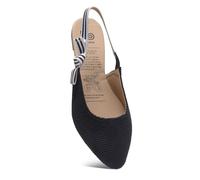 Rollasole D’Orsay Flats - Kensington - Black Folding Flat Shoes for Women - Stylish Foldable Ballet Flats for Handbag, Gifts (Black, UK Footwear Size System, Adult, Women, Numeric Range, Medium, 5, 6)