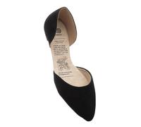 Rollasole D’Orsay Flats - La Femme - Black - Folding Flat Shoes for Women - Stylish Foldable Slip on Ballet Flats (UK Footwear Size System, Adult, Women, Numeric Range, Medium, 7, 8)