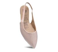 Rollasole D’Orsay Flats - SOHO - Folding Flat Shoes for Women - Pink Stylish Foldable Ballet Flats for Handbag, Womens Gifts. (Pink, UK Footwear Size System, Adult, Women, Numeric Range, Medium, 5, 6)