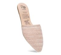 Rollasole Women's Wicker Park Flats, Woven Mule Folding Flat Shoes, Stylish Foldable Flats for Handbag, Womens Gifts (UK Footwear Size System, Adult, Women, Alpha, Medium, Small)