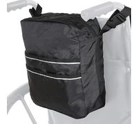 Rollator Bag, universa-l Wheelchair Bag, Basket for Rollator Walker & Transport Chairs, Water-Resistant Walker Storage Bag, Disabled Medical Mobility Aid Pouch Installed Outside Or Inside of Walker