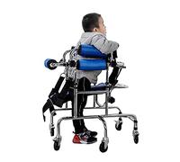 Rollator Forearm Walking Frame Directional 6-Wheeled Child Rehabilitation Standing Frame, Lower Limb Training Standing Walk Stand//Stand Frame