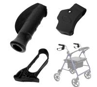 Rollator Hand Brake & Grip Assembly for Rolling Walker Replacement - Mobility Aid Handgrips without Brake Cable, Fits 7/8" (22mm) Tubing