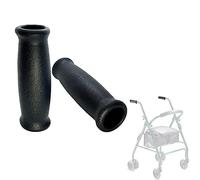 Rollator Hand Grips Replacement for Elderly & Disabled - Rolling Walker Handle Cushions Compatible with 0.9"-0.95" ID Handle, 2 Pcs (black-B)