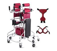 Rollator Indoor Strolley Trolley Walking Aid Seniors, Adult Walking Aid The Disabled, Standing Frame Wheel Assist Adjustable Height,