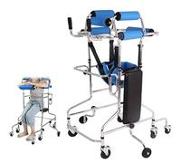 Rollator Mobility Aids Walking Aid Men,4.9~6ft Seniors, 6/8 Wheel Adult Children Cerebral Palsy Stroke Standing Frame Walking Aid The Disabled