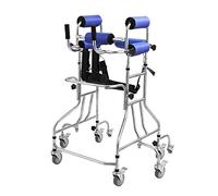 Rollator Walker - Adjustable Lightweight Portable Compact Elderly Handicap Walking Mobility Aid Double The Comfort,