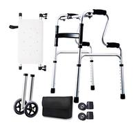 Rollator Walker Aluminum Alloy with Seat and Wheels - Portable Ultra Lightweight Rolling Walker for Seniors,4#