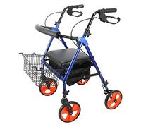 Rollator Walker Aluminum Mobility Walking Aid 丨Lightweight Folding Walking e丨Height Adjustable Elderly Walker