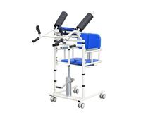 Rollator Walker Displacement Machine, Bed Rest, Home Use Assistance, Hydraulic Lifting and Lowering of The Traveling Crane Folding Indoor Rollator(Blue)