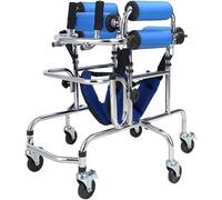 Rollator Walker for Children, Foldable Upright Walker, Heavy Duty Adjustable Height and Width Walking Aids, with Backrest, Armrest, Seat Cushion,OneColor(90120cmB) (OneColor 90120cmB)