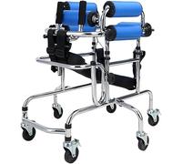 Rollator Walker for Children, Foldable Upright Walker, Heavy Duty Adjustable Height and Width Walking Aids, with Backrest, Armrest, Seat Cushion,OneColor(90120cmB) (OneColor 90120cmA)