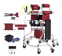 Rollator Walker for Seniors with Seat and 8 Wheels, Medical Walkers for The Elderly and Disabled from 150cm to 180cm Feet, Standing Walking Devices (One Color 150185cm)