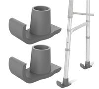 Rollator Walker Glides - Anti Skis, Foot Pad Sliders | Heavy Subcontractor Universal Attachment Kit, Smooth Glide Basic Set With Reinforced Tips