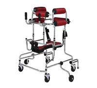 rollator walker,Pediatric Walker for Children, Folding Walking Frame Height-Adjustable Kids Upright Walker with Stainless Steel Frame for Toddlers Kids Teens with Special Needs (Color : Red,