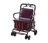 Rollator Walker, Portable Folding Mobility Aids, Rolling Walker with Seat, Maximum Weight of 500 Pounds, Suitable for Grocery Shopping, Shopping, Travel Interesting