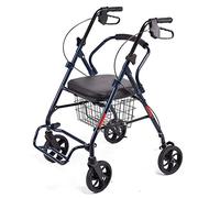 Rollator Walker Seat/Foldable 4 Rollers Rollator, Iron e Supports Seniors Buy Lightweight Rollator