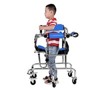 Rollator Walker Stand-up Walking Standing Frame with Armrest Child Rehabilitation Exercise Stand Disabled Wheel Walker for Child