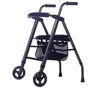 Rollator Walker Walking Frame Rollators Collapsible Shopping Cart Four-Wheeled Hand Walker Buy Food Cart Non-Slip Walking Stick Yearn for