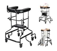 Rollator Walkers for Seniors,Rolling Walker with Seat and Brakes,Lightweight,Anti-Rollover and Forward Leaning,Height Adjustable,Suitable for Disabled People,Stroke Victims