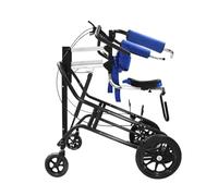 Rollator Walkers for Seniors with Seat,300 Lbs Capacity,Pneumatic Height-Adjustable Seat with Casters and Brakes, Lumbar Support and Tilt Protection