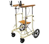 Rollator Walkers for Seniors with Seat Multifunctional Foldable Walker with Wheels and Seat Height and Width Adjustable Rolling Mobility Aid