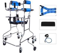 Rollator Walking Frame 8-Wheel - Sturdy Mobility Aid for Seniors and Adults with Disabilities, for Cerebral Palsy, Stroke Hemiplegia Recovery and Lower Limb Rehabilitation