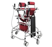 Rollator Walking Frame with Wheels Aid Adult Seniors, Adjustable Height Standing Frame, Aid The Disabled, Lower Limb Training,Male