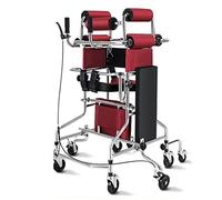 Rollator Walking Frame with Wheels Aid Adult Standing Aid Stroke Patient Training Elderly and Disabled Assisted Standing Frame,A
