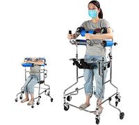 Rollator Walking Frames Standing Frame Aid for Disabled, 6/8 Wheel with Seat, Height Adjustable for Seniors, Children with Cerebral Palsy, Hemiplegia, Stroke Rehabilitation
