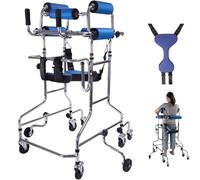 Rollator Wheel Rolling for Seniors, Adjustable 8- Exercise Assistance for Elderly and Disabled, for Standing and Walking Support